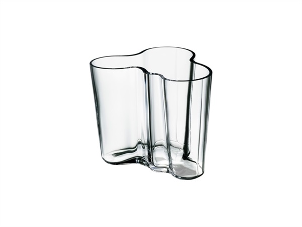 IITTALA Alvar Aalto, vaso trasparente in vetro 95 mm