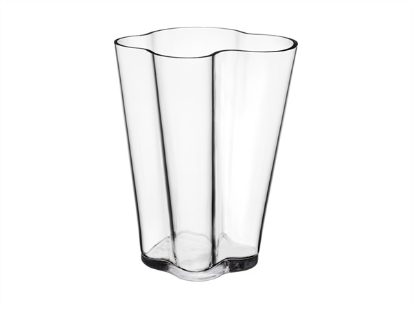 IITTALA Alvar Aalto, vaso trasparente in vetro 270 mm