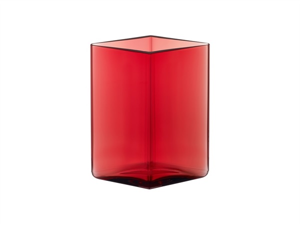 IITTALA Ruutu, vaso mirtillo rosso in vetro 115x140 mm