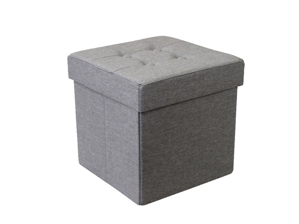 MAGAZZINI COSMA S.P.A. POUF CONTENITORE QUADRATO IN STOFFA Grigio