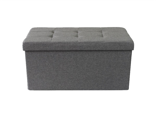 MAGAZZINI COSMA S.P.A. POUF CONTENITORE RETTANGOLARE IN STOFFA GRIGIO SCURO