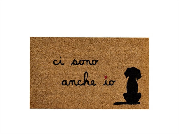 SIMPLE DAY LIVING & LIFESTYLE Zerbino Ci sono anche io cane 45x75 cm