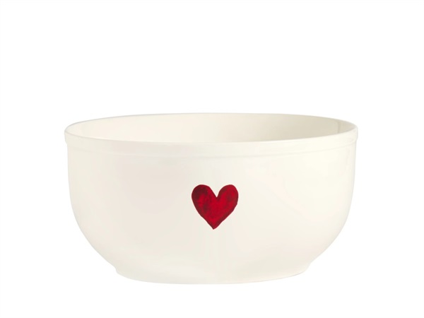 SIMPLE DAY LIVING & LIFESTYLE Insalatiera Cuore rosso Ø25 cm