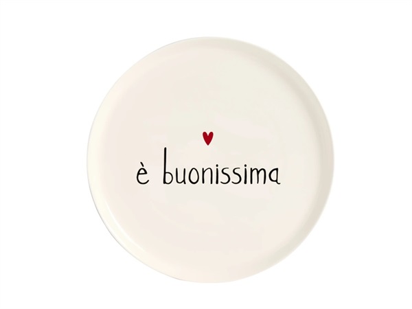 SIMPLE DAY LIVING & LIFESTYLE Piatto pizza è buonissima, Ø31,5 cm