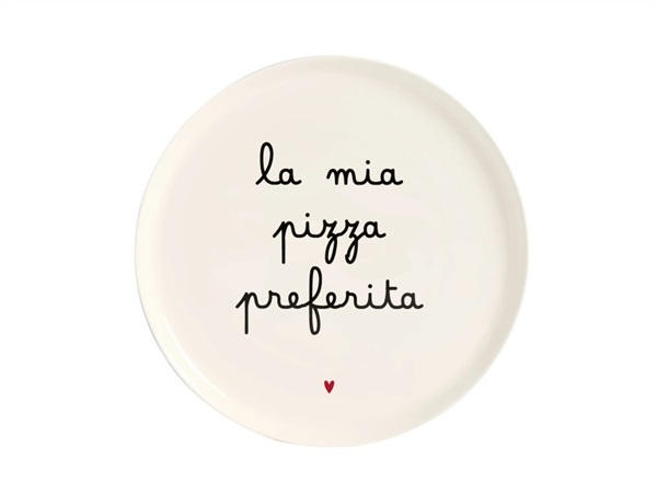 SIMPLE DAY LIVING & LIFESTYLE Piatto pizza la mia pizza preferita, Ø31,5 cm