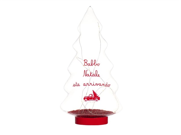 SIMPLE DAY LIVING & LIFESTYLE Albero Babbo Natale sta arrivando - grande rosso