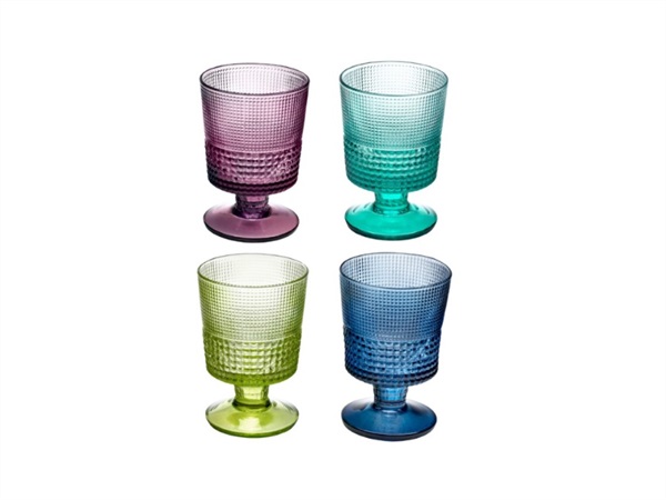 IVV Speedy, set 4 calici acqua colori assortiti