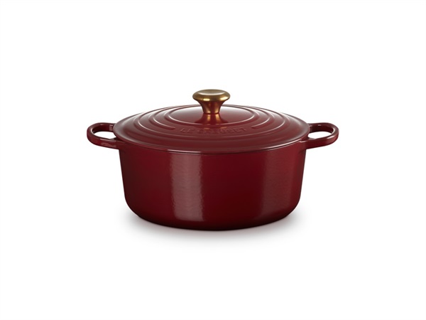 LE CREUSET Evolution, cocotte rotonda 28 cm in ghisa vetrificata - garnet