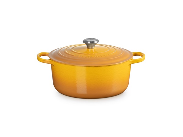 LE CREUSET Evolution, cocotte rotonda 28 cm in ghisa vetrificata - nectar