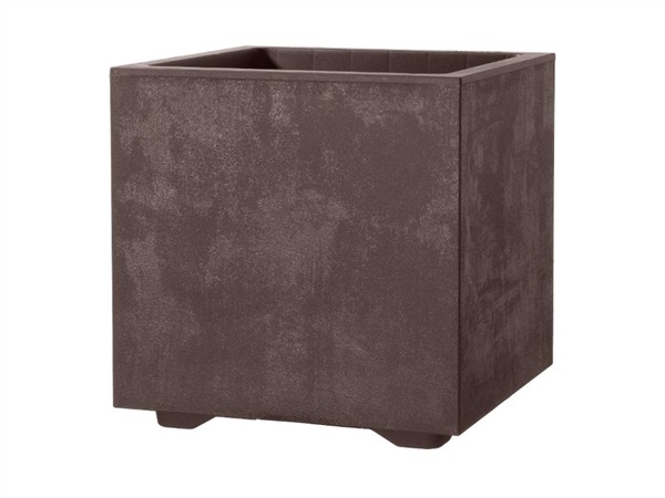 DEROMA MILLENNIUM VASO CUBO 39 CM BROWNSTONE