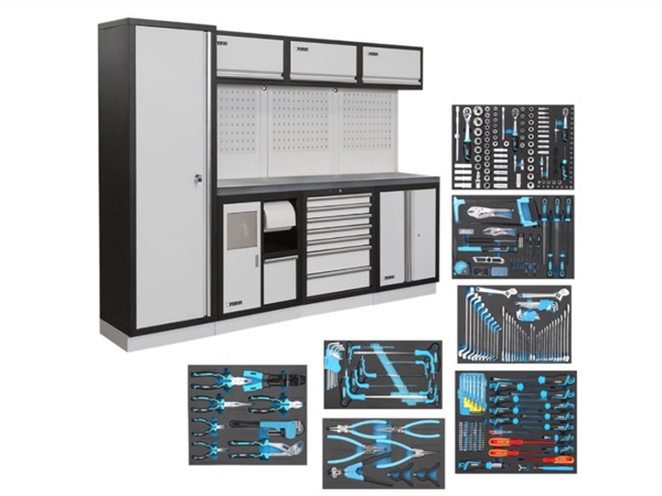 FERVI SPA Combinazione arredo officina A008G, con 290 utensili