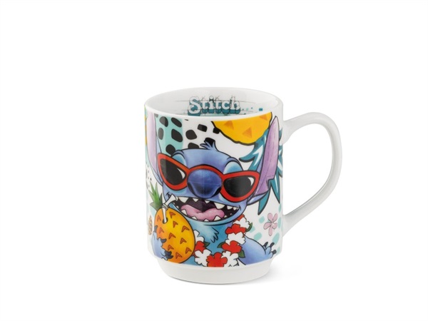 EGAN Mug impilabile Stitch Bianco, 350 ml