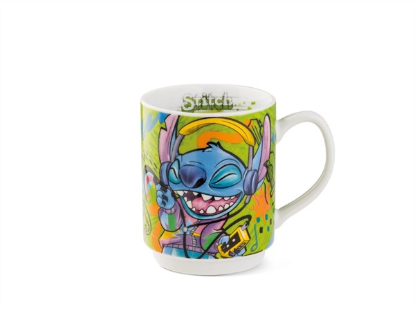 EGAN Mug impilabile Stitch verde, 350 ml