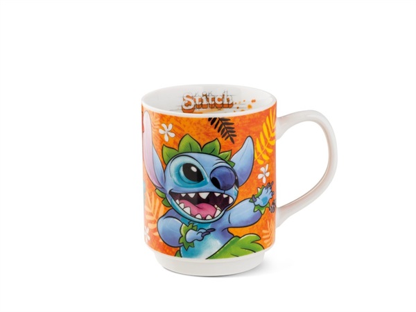 EGAN Mug impilabile Stitch arancio, 350 ml