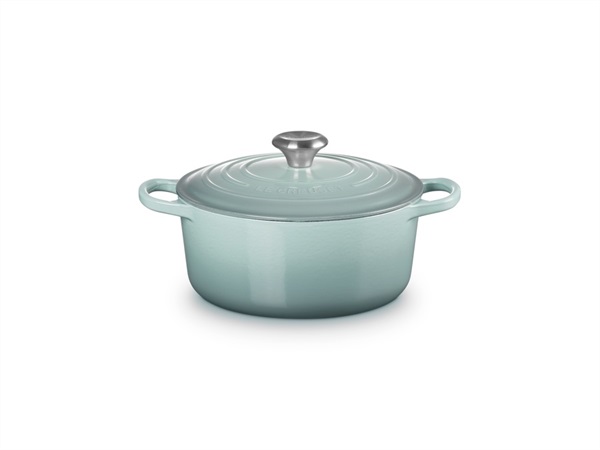 LE CREUSET Evolution, cocotte rotonda 24 cm in ghisa vetrificata - sea salt