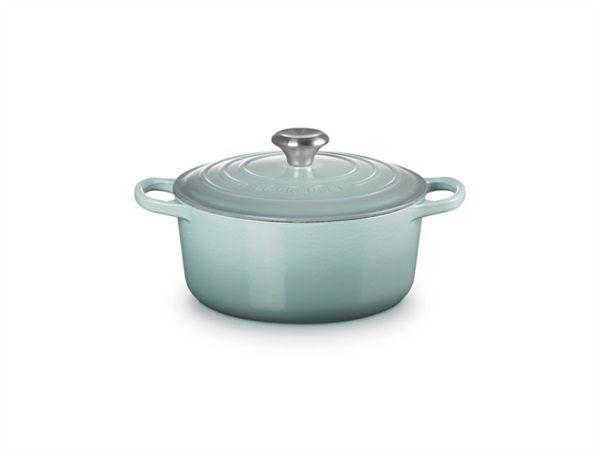 LE CREUSET Evolution, cocotte rotonda 26 cm in ghisa vetrificata - sea salt