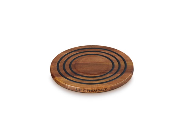 LE CREUSET Sottopentola magnetico in legno di acacia Ø20,3 cm