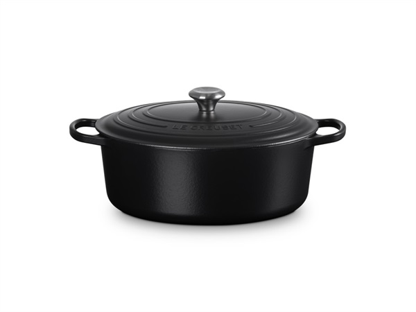 LE CREUSET Evolution, cocotte ovale 33 cm in ghisa vetrificata - nero matt