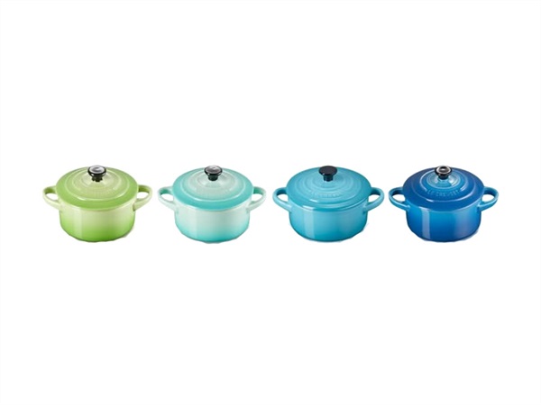 LE CREUSET Set 4 mini cocotte in gres vetrificato 10 cm - colori assortiti