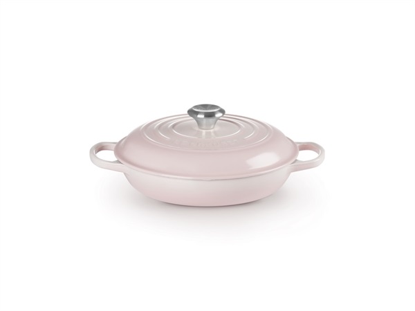 LE CREUSET Evolution, tegame basso 26 cm in ghisa - shell pink