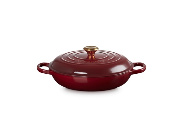 LE CREUSET Evolution, tegame basso 30 cm in ghisa - garnet