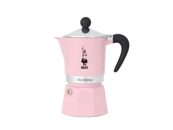 BIALETTI INDUSTRIE Rainbow, moka 3 tazze rosa primavera 2024