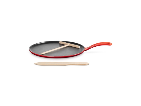 LE CREUSET Classic, crepiera rotonda piccola in ghisa vetrificata 27 cm - ciliegia