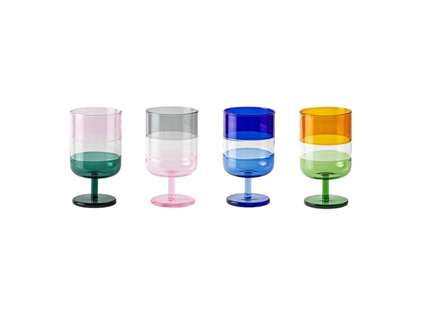 LIVELLARA S.R.L. Stacks, set 4 calici alti 350 ml