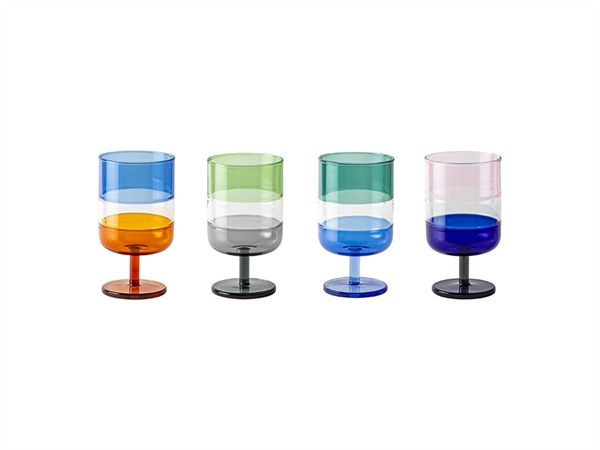 LIVELLARA S.R.L. Stacks, set 4 calici alti 350 ml