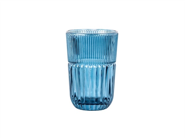 LIVELLARA S.R.L. Qualcosa d'antico, bicchiere tumbler alto blu 325 ml