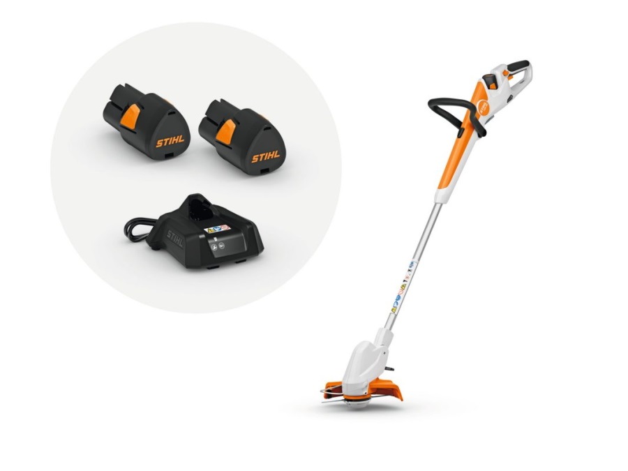 ANDREAS STIHL Decespugliatore FSA 30, con 2 batterie AS2 e caricabatterie AL1