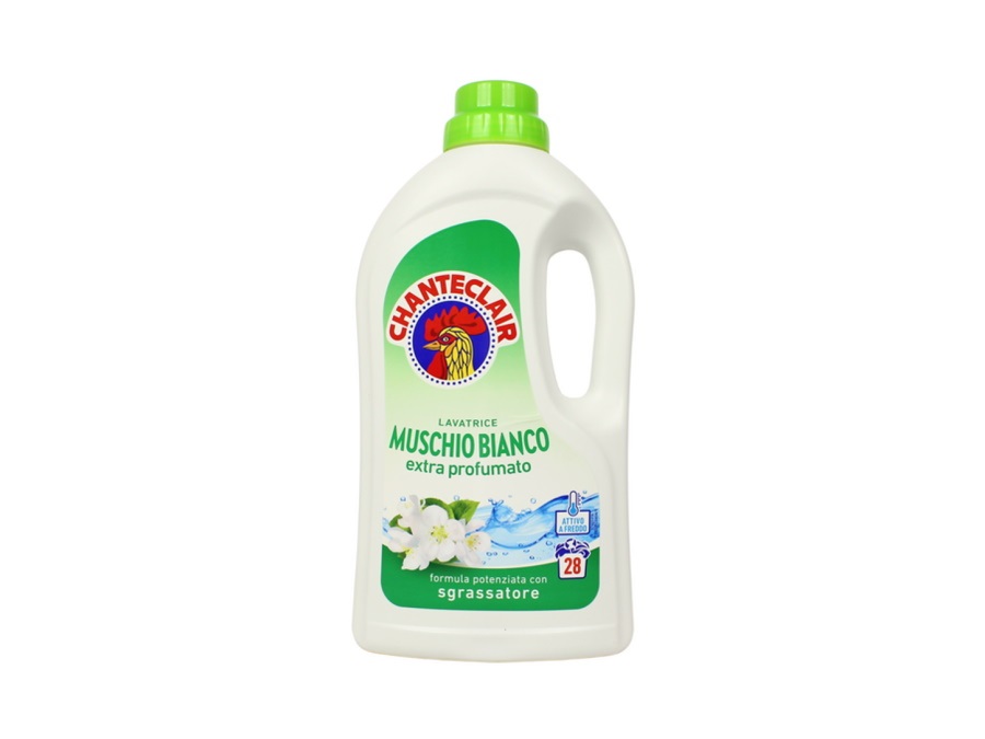 CHANTECLAIR Detersivo per Lavatrice Muschio Bianco 28 lavaggi, 1260 ml