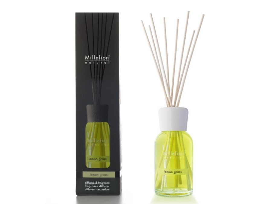 MILLEFIORI DIFFUSORE A BASTONCINI COLLEZIONE NATURAL MILLEFIORI - LEMON GRASS 500 ML