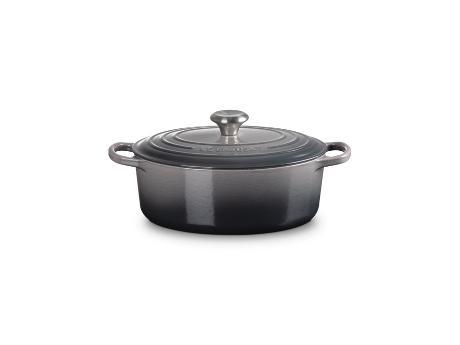 LE CREUSET Evolution, cocotte ovale 27 cm in ghisa vetrificata - flint