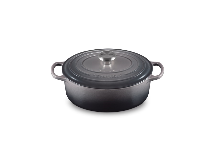 LE CREUSET Evolution, cocotte ovale 27 cm in ghisa vetrificata - flint