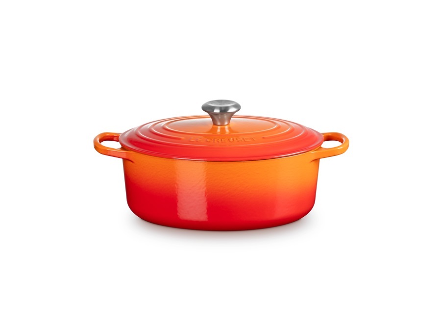 LE CREUSET Evolution, cocotte ovale 29 cm in ghisa vetrificata - arancio