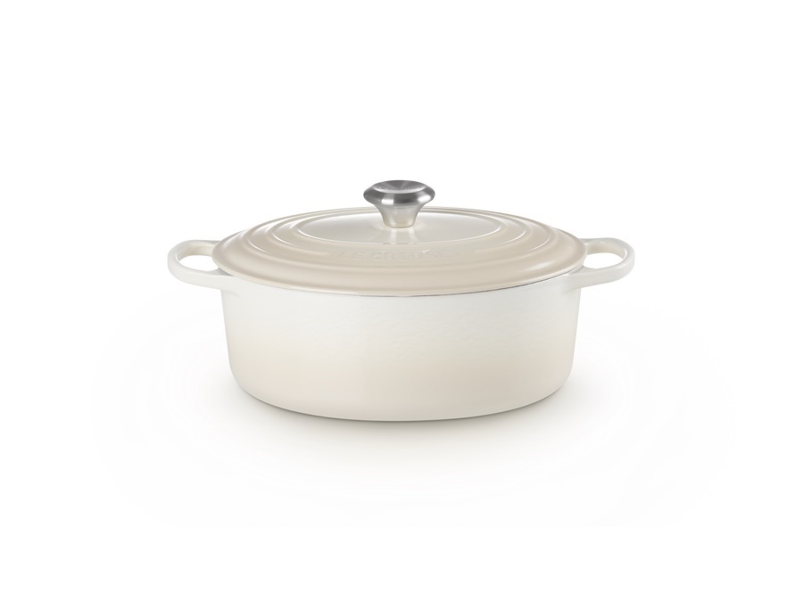 LE CREUSET Evolution, cocotte ovale 29 cm in ghisa vetrificata - meringue