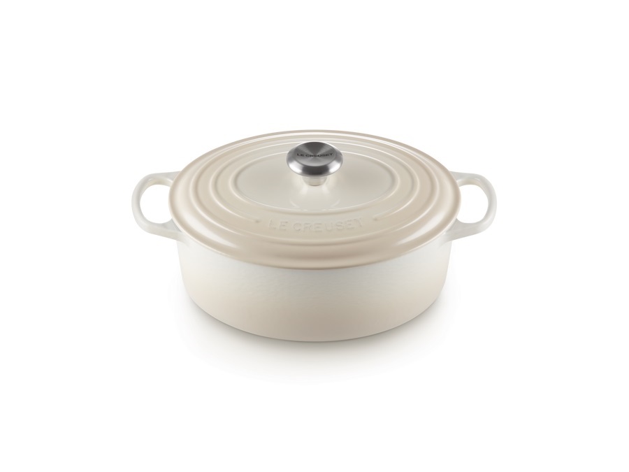 LE CREUSET Evolution, cocotte ovale 29 cm in ghisa vetrificata - meringue