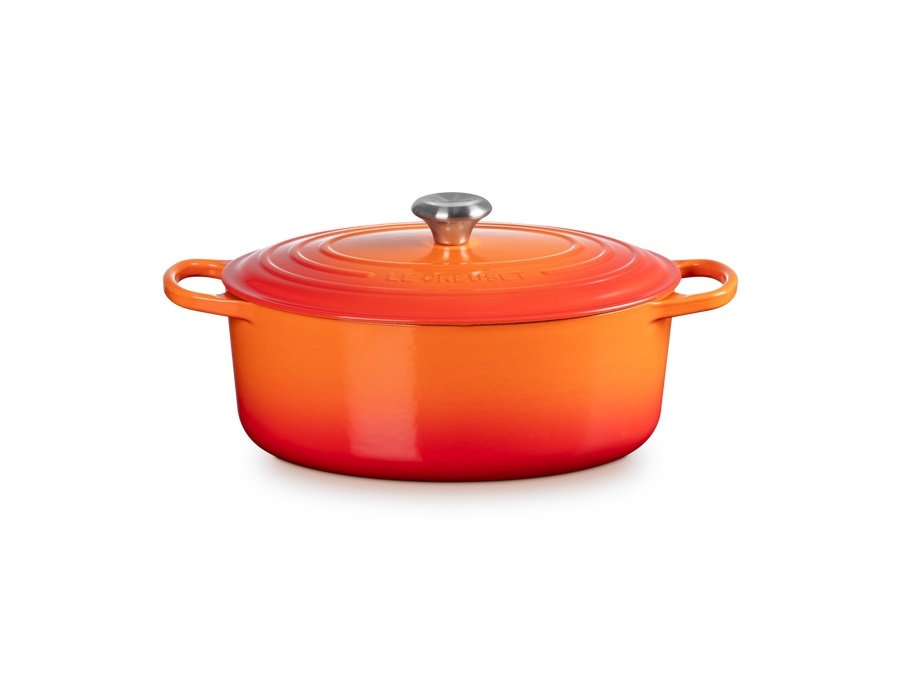 LE CREUSET Evolution, cocotte ovale 31 cm in ghisa vetrificata - arancio