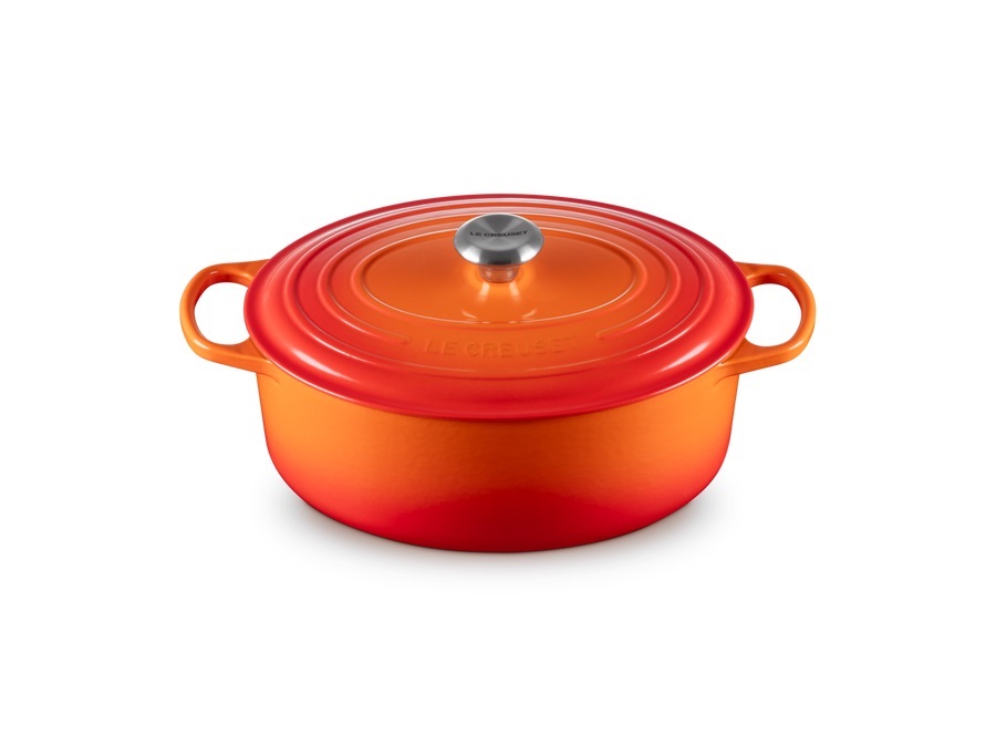 LE CREUSET Evolution, cocotte ovale 31 cm in ghisa vetrificata - arancio