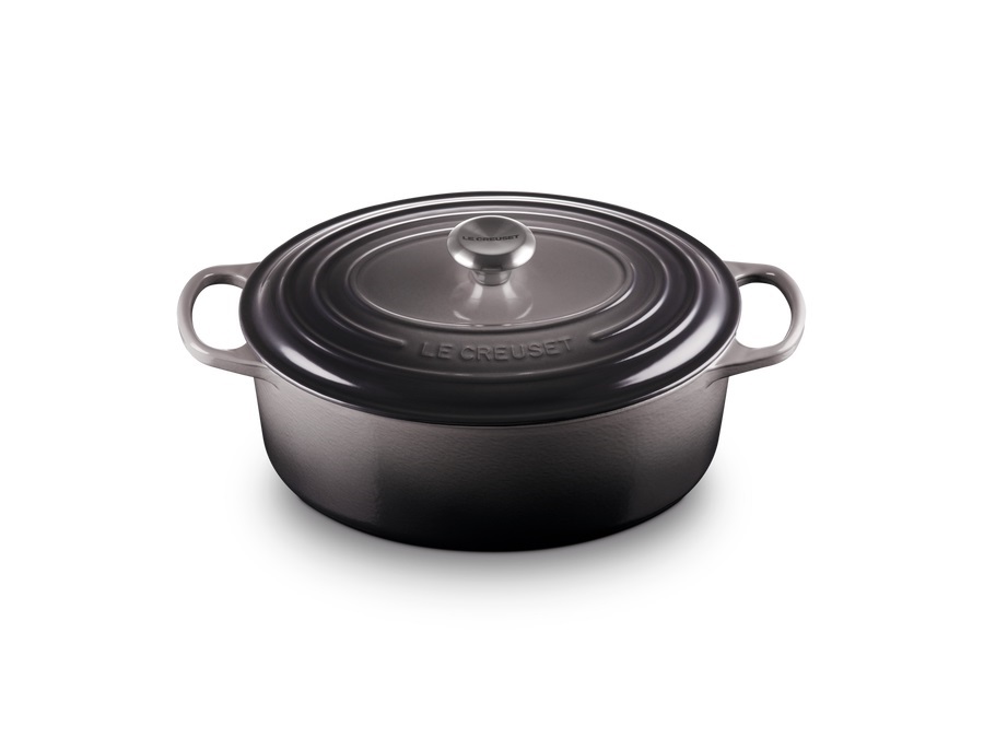 LE CREUSET Evolution, cocotte ovale 31 cm in ghisa vetrificata - flint