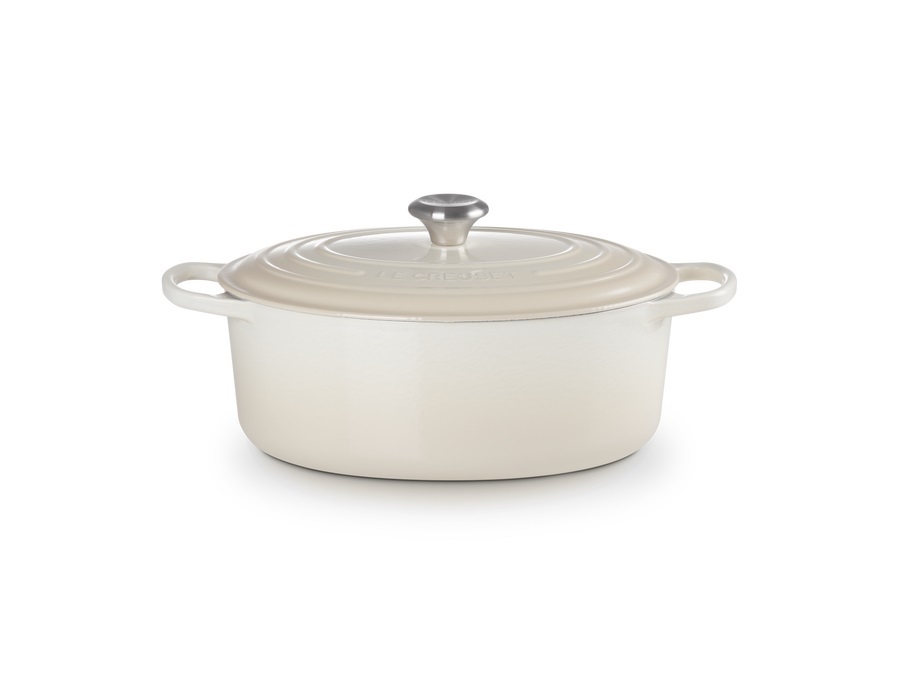 LE CREUSET Evolution, cocotte ovale 31 cm in ghisa vetrificata - meringue