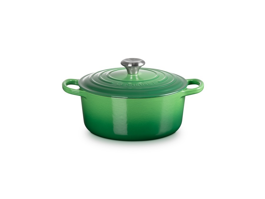 LE CREUSET Evolution, cocotte rotonda 24 cm in ghisa vetrificata - bamboo