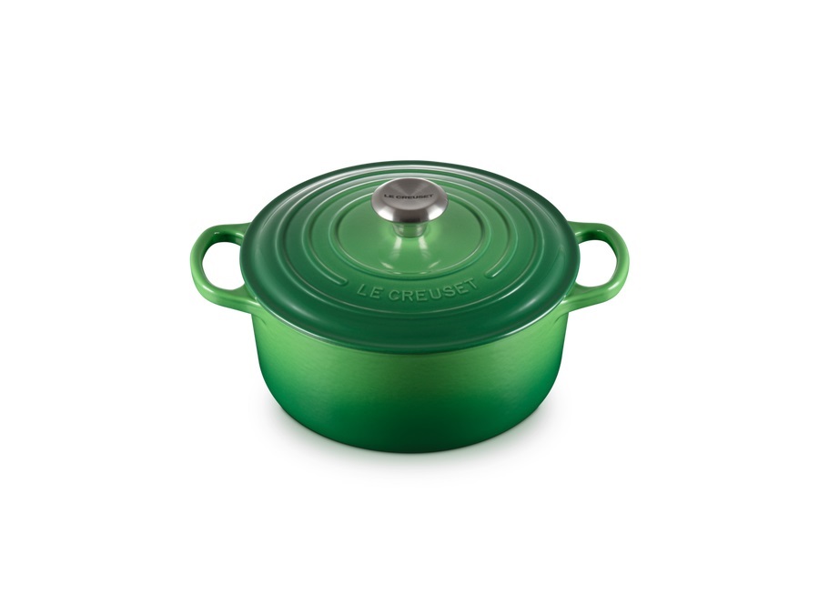 LE CREUSET Evolution, cocotte rotonda 24 cm in ghisa vetrificata - bamboo