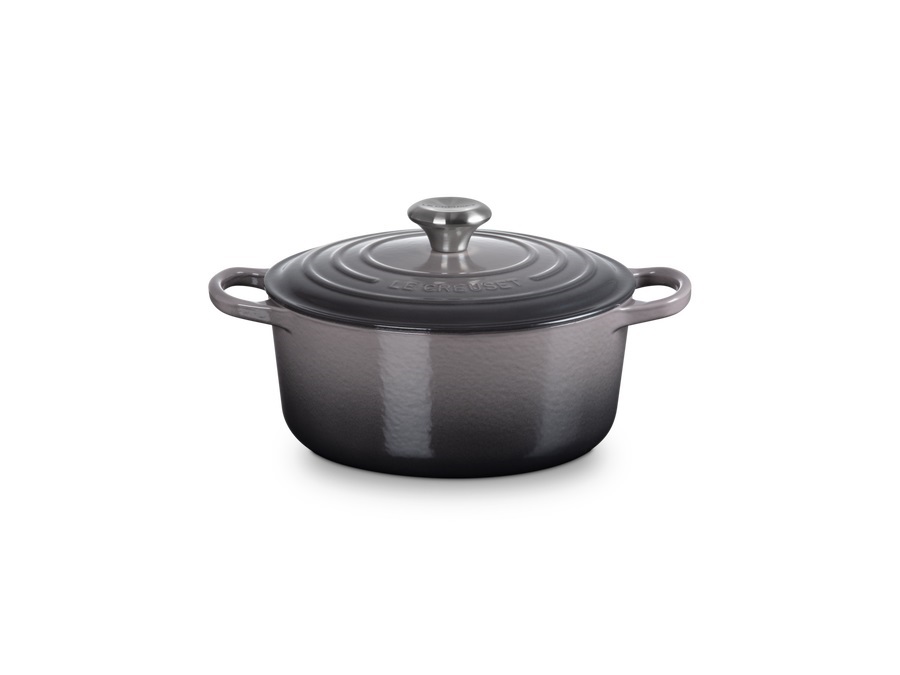 LE CREUSET Evolution, cocotte rotonda 24 cm in ghisa vetrificata - flint