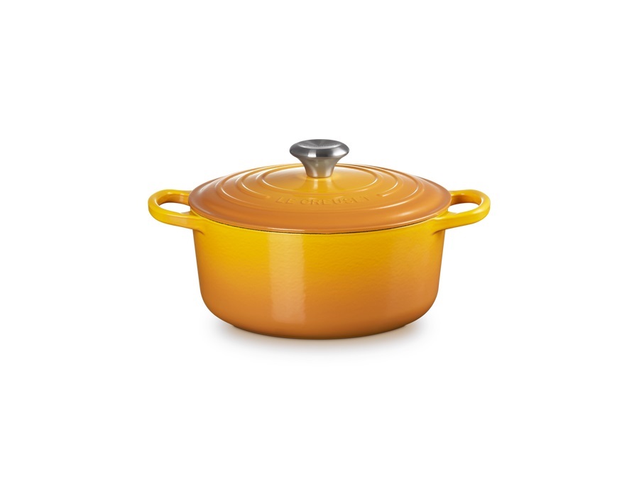 LE CREUSET Evolution, cocotte rotonda 24 cm in ghisa vetrificata - nectar