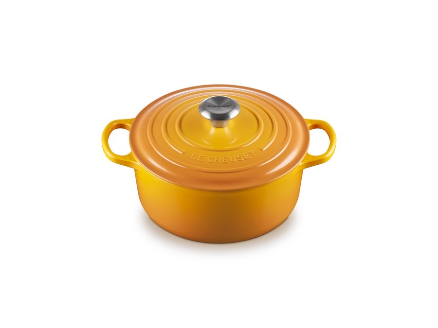 LE CREUSET Evolution, cocotte rotonda 24 cm in ghisa vetrificata - nectar