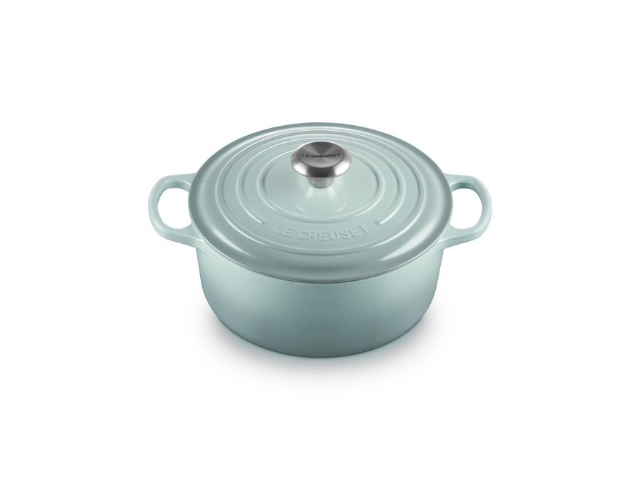 LE CREUSET Evolution, cocotte rotonda 24 cm in ghisa vetrificata - sea salt