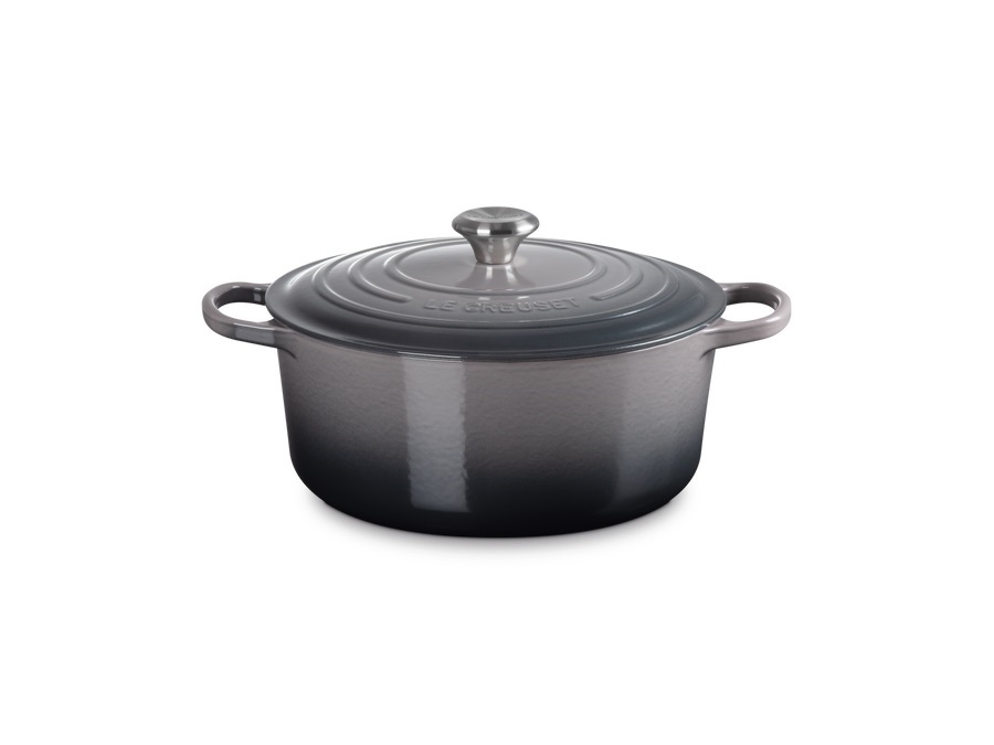 LE CREUSET Evolution, cocotte rotonda 28 cm in ghisa vetrificata - flint