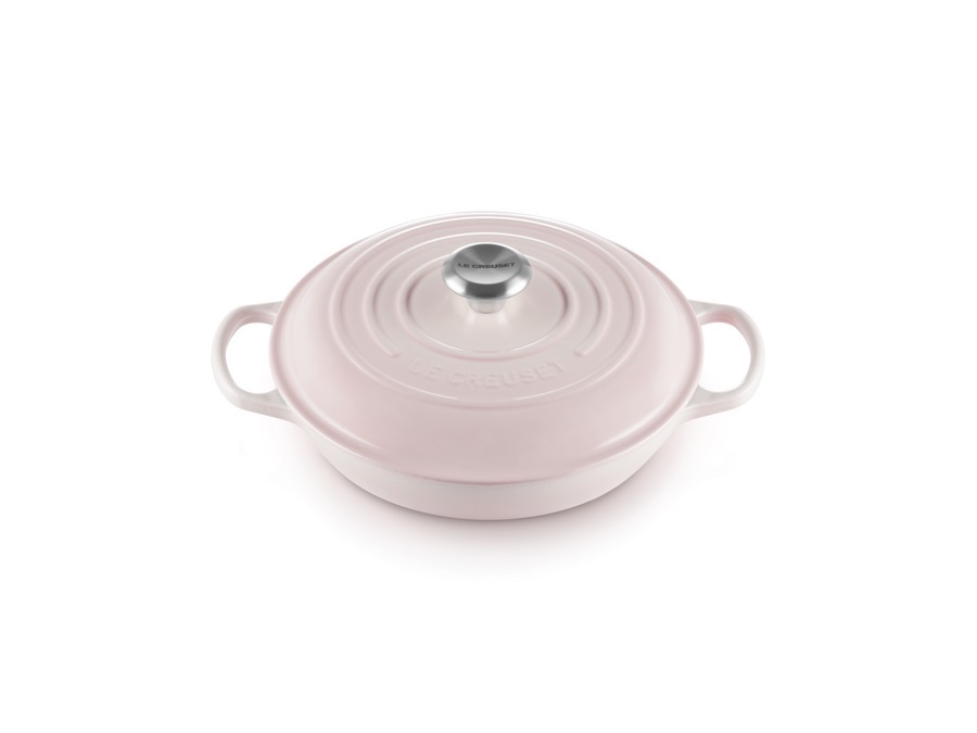 LE CREUSET Evolution, tegame basso 26 cm in ghisa - shell pink